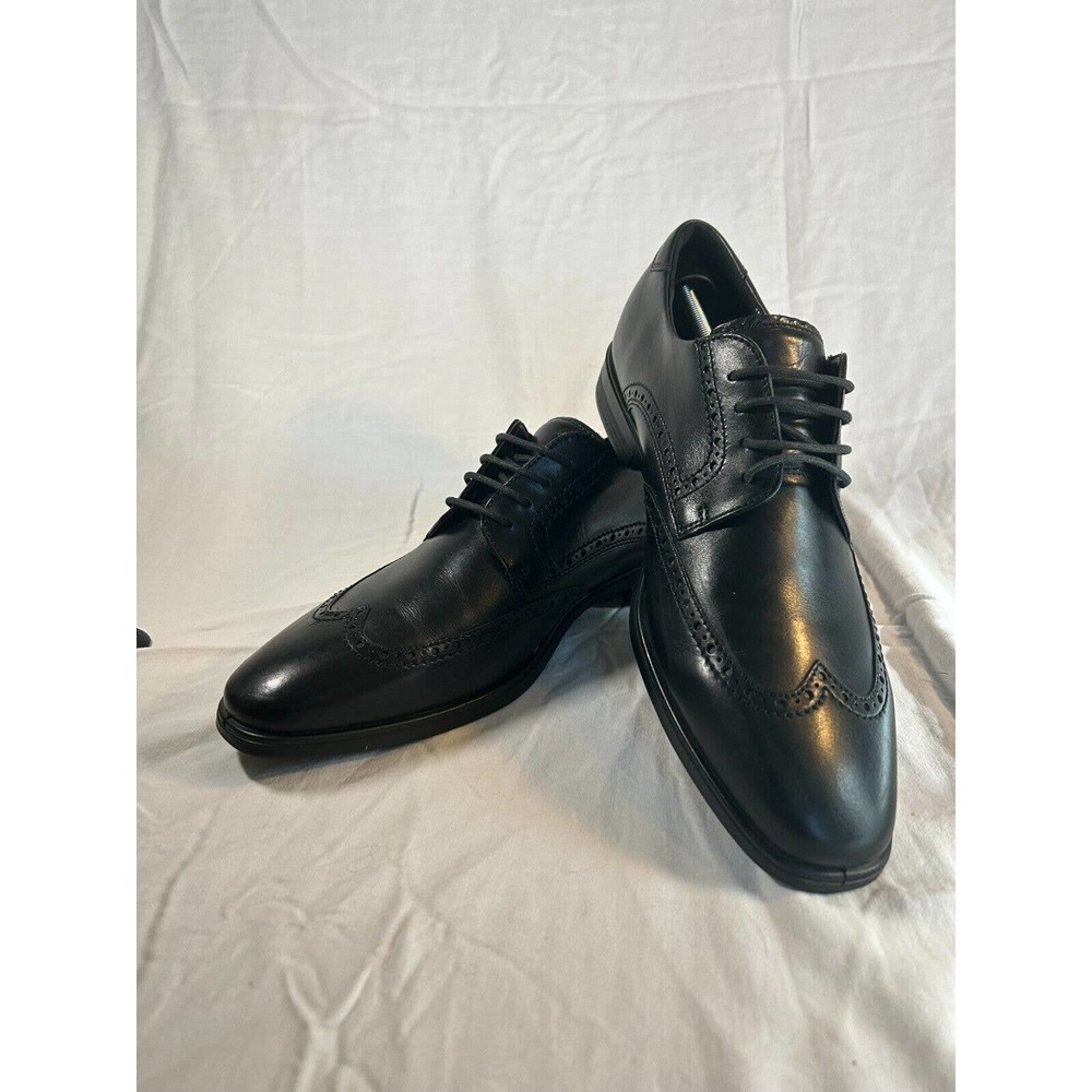 Ecco MELBOURNE Men’s Black Leather Lace-Up Oxford /Formal Shoes, US 13